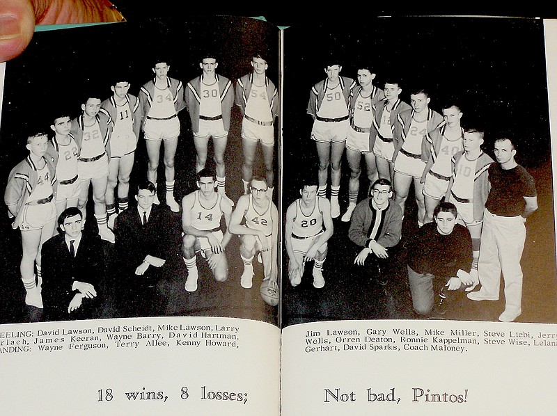 The 1964-65 California Pinto's Basketball team.