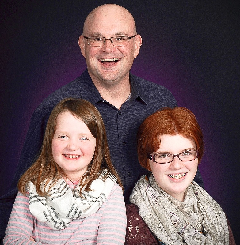 Photo submitted

Eric Moore, father and pastor of California United Methodist Church, with his daughters, Norah, 8, and Josie, 13.