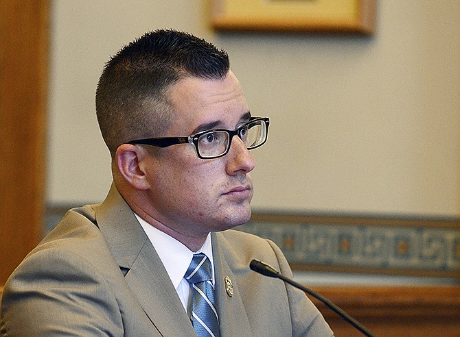 Osage County Sheriff Michael Dixon is shown in Cole County Circuit Court Wednesday, July 1, 2015.