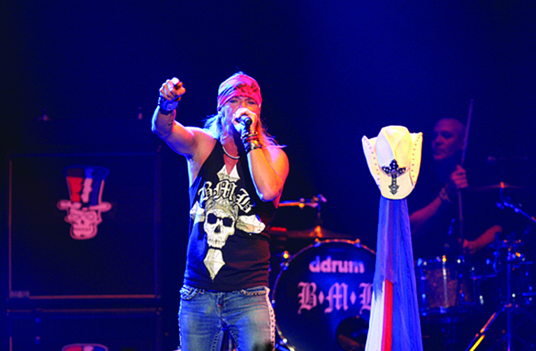 Bret Michaels is seen here at a 2011 concert. He will perform as part of his True Grit Tour Thursday night at Pickleheads Roadhouse in Sunrise Beach.