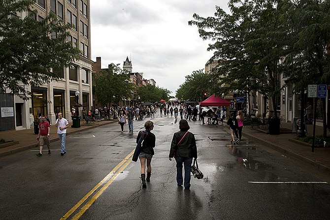 Despite a light drizzle, people flocked to High Street for the first Thursday Night Live of the season on May 2