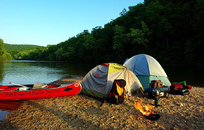 Gravel bar camping along an Ozark River is one of the finest outdoor activities you can experience anywhere. 