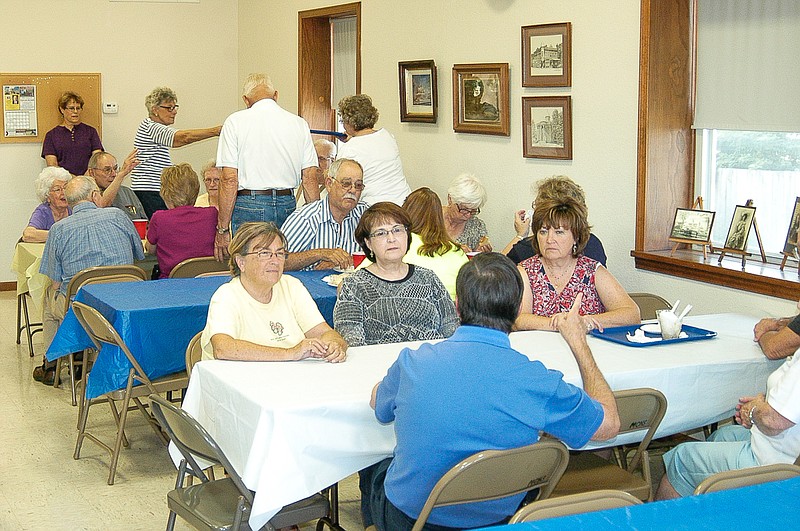 The annual Ice cream Social fundraiser draws people to the Moniteau County Cultural Heritage Center at 201 North High Street, California, for sandwiches, chips, ice cream and other desserts, as well as conversation. Many of the discussion topics involved the history of the area and genealogy.