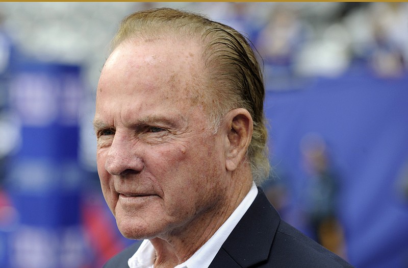 Frank Gifford, shown before a game between the New York Giants and Denver Broncos on Sept. 15, 2013, in East Rutherford, N.J., died Sunday at the age of 84.