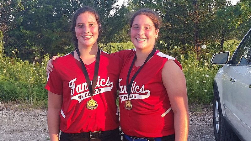 Braleigh (left) and Paige Johnson (right) earned MVP honors in seperate games during the VIP Series C Heartland World Series in Overland Park, Kan.