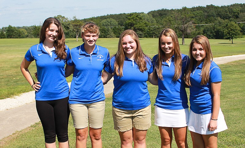 California Lady Pintos golf team

From left to right, Maryanne Henley, Madison Ratcliff, Sarah McCord, Renee Roberts and Sophie Brant.