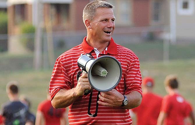 Head football coach Ted LePage will look to lead the Jefferson City Jays to a 2-0 start to the season tonight at C.B.C. (News Tribune file photo)