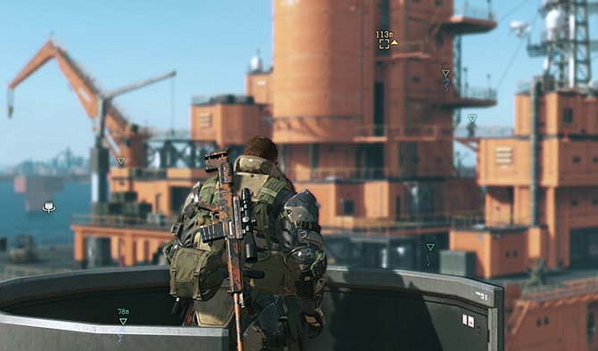 This image provided by Konami shows a scene from the video game, "Metal Gear Solid V: The Phantom Pain." 