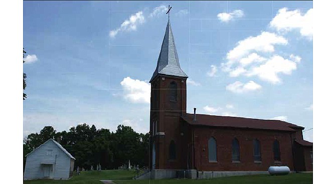 Assumption of the Blessed Virgin Mary Catholic Church at Cedron, Mo., is listed on the National Register of Historic Places.