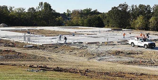 Construction is underway for an addition to Summit Villa Nursing Home in Holts Summit, Mo. It will feature
a large courtyard and a smaller one, along with a sports bar and therapy facility.