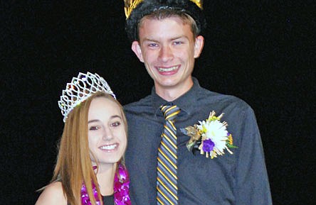 Fulton High School homecoming royalty John Burch and Madi Tobias were crowned at a half-time ceremony during Friday night's football game against Boonville.