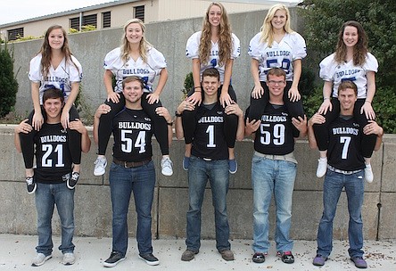 South Callaway's candidates for the 2015 Homecoming King and Queen are pictured (from left): Kassandra Wetherell, Ajay Cave, Kenneday Farley, Dillon Stone, Levi Mealy, Amanda McDonald, Johnny Wyman, Rachel Kimminau, Brandon Ward, and Kennedy Baker.