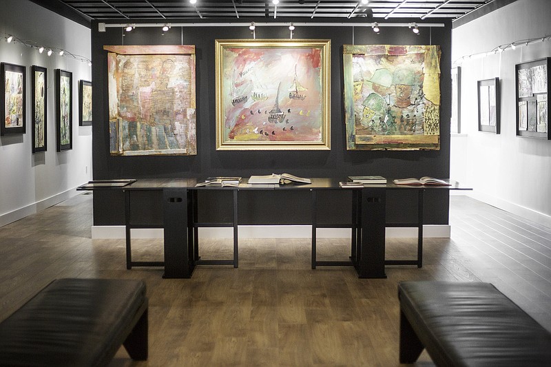 Artwork by contemporary painter Purvis Young hangs in the newly-remodeled Leeds building, which is now  home to the Jefferson City Museum of Modern Art.