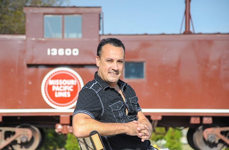 Russellville native Jeremy Ã„mick played on the background caboose as a child Today, he is known across Mid-Missouri for his weekly articles in the News Tribune highlight local veterans.