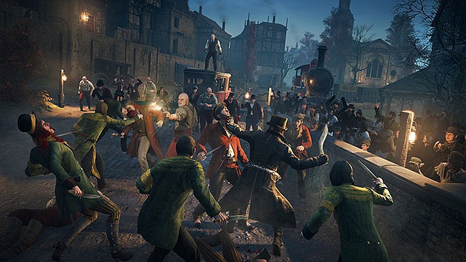 This image released by Ubisoft shows a scene from "Assassin's Creed Syndicate." 