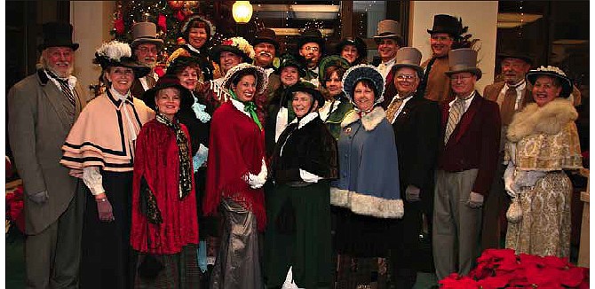 Pictured are members of The Missourians, a Dickens-style caroling group will perform its 29th and final season in December, with free concerts in area churches.