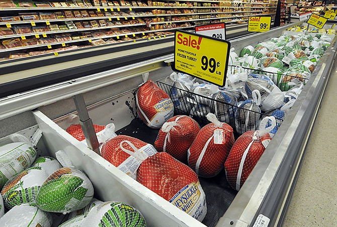 Turkeys are shown in this 2015 photo at a Cub Foods store in Bloomington, Minnesota.
