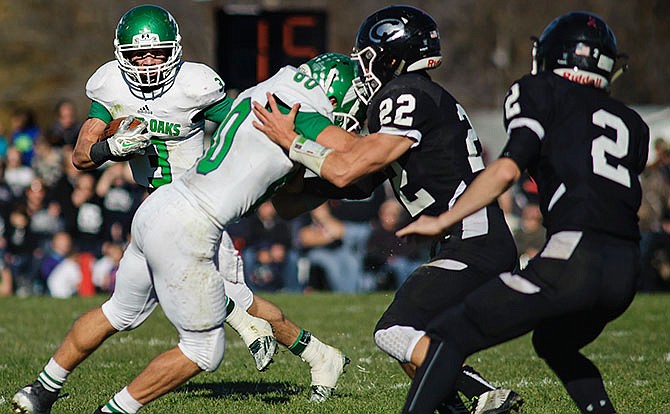 Blair Oaks downed Centralia on Nov. 14, 2015, to advance to a Class 3 semifinal contest at John Burroughs at 1 p.m. Saturday.