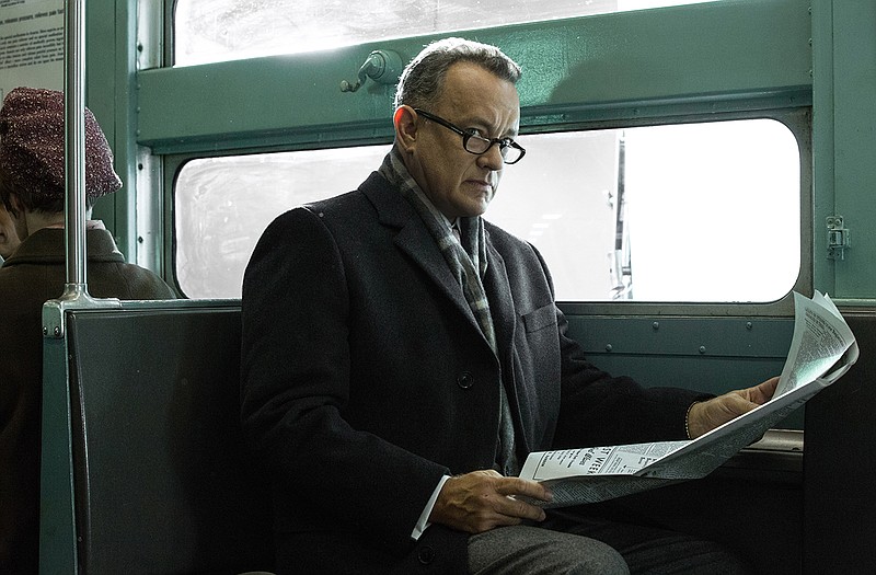 Tom Hanks portrays Brooklyn lawyer James Donovan in a scene from the Steven Spielberg film, "Bridge of Spies."
