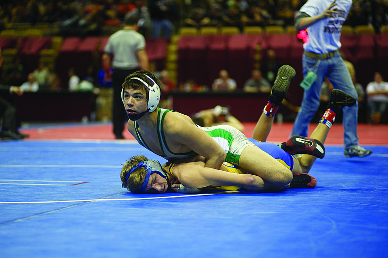Frankie Falotico of Blair Oaks returns after finishing second at 132 pounds in the Class 1 state tournament last season.