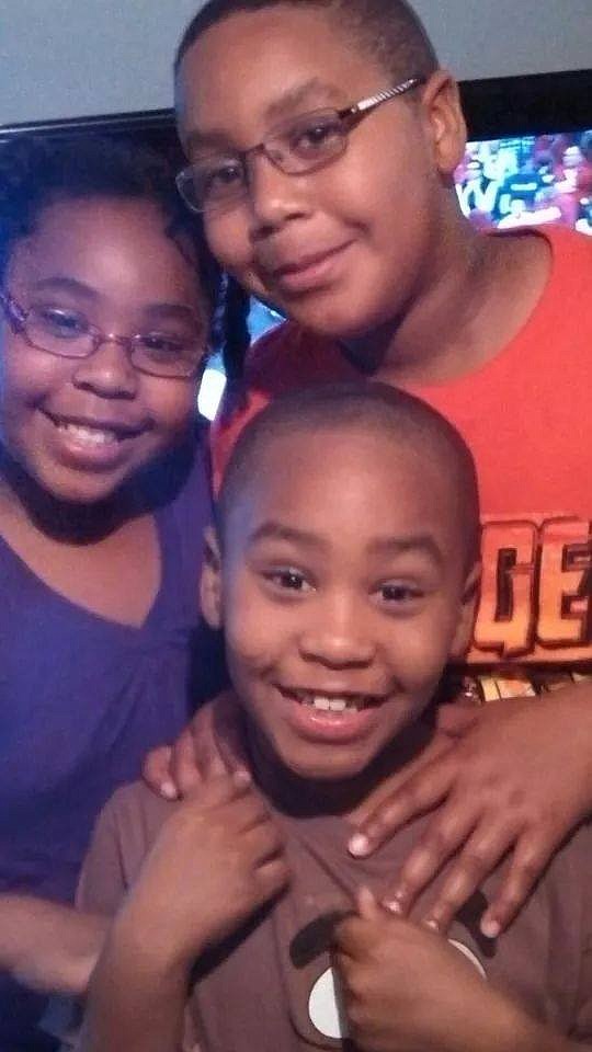 Joseph McCullough, 13, top, and Idie McCullough Jr., 9, are pictured with their sister, Kinley McCullough, 11.