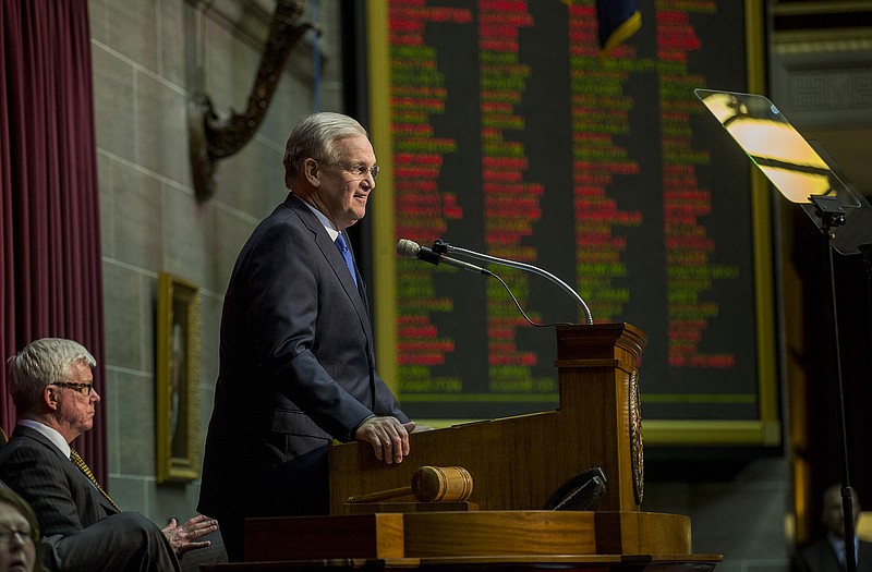 Gov. Jay Nixon delivers his 2015 State of the State address.