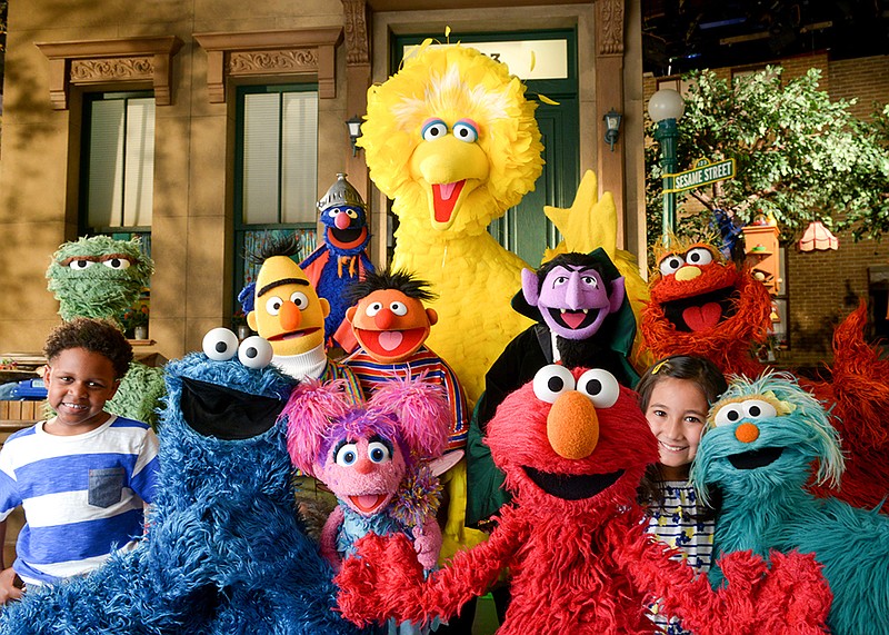 This image released by the Sesame Workshop shows the cast of "Sesame Street." The popular children's show begins its 46th season on HBO on Saturday, Jan. 16, 2016.