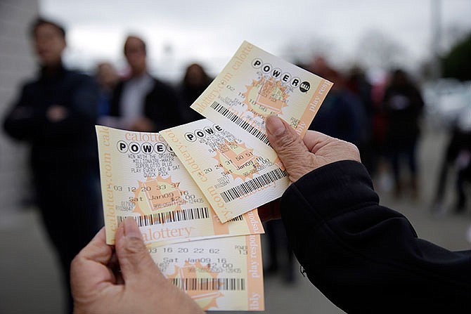 Powerball tickets are shown earlier this month in San Lorenzo, California. Despite record Powerball ticket sales last week, Mid-Missouri faith leaders say gambling may be contrary to their church teaching.