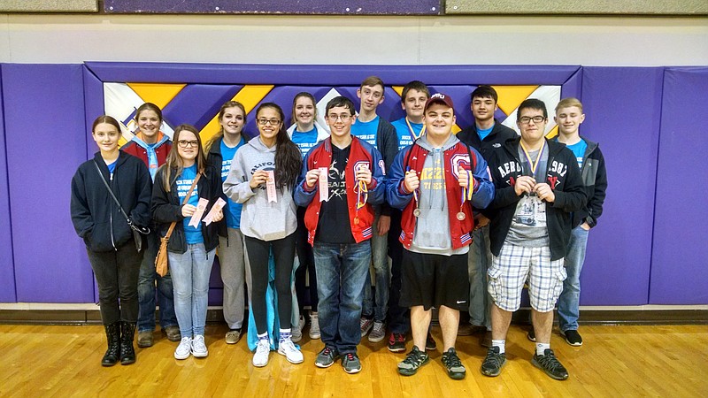Members of the California High School Math Team who competed at the Camdenton Meet Jan. 16.