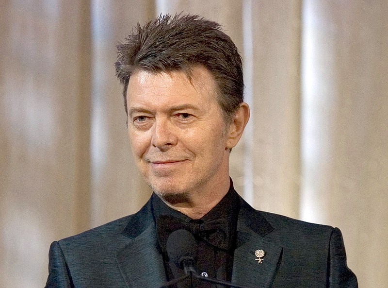 In this June 5, 2007 file photo, singer David Bowie accepts the lifetime achievement award at the 11th Annual Webby Awards in New York. Bowie's wish to have his ashes scattered in a Buddhist ritual in Bali is the latest in a series of distinctive provisions in celebrities' wills. He died of cancer on Jan. 10, 2016 at the age of 69. 