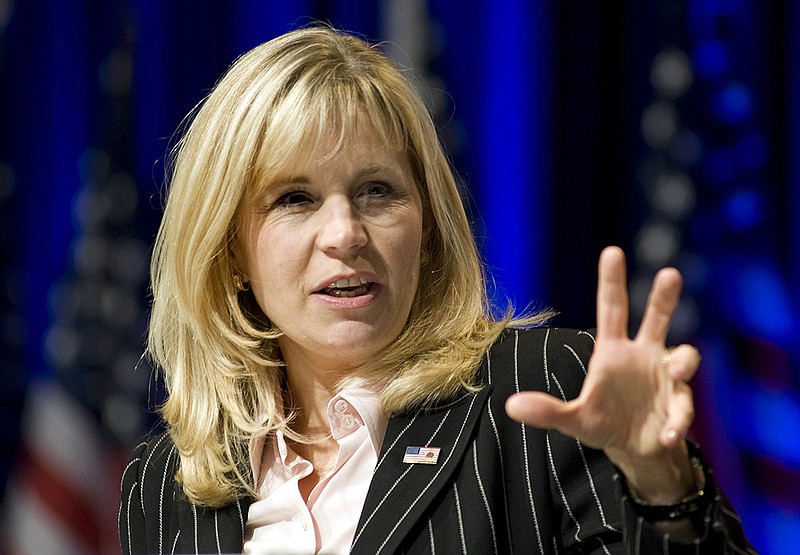 In this Feb. 18, 2010 file photo, Liz Cheney addresses the Conservative Political Action Conference in Washington. Cheney filed federal election documents Friday, Jan. 29, 2016, showing she's running for Wyoming's lone seat in the U.S. House of Representatives. Cheney seeks to replace Republican Rep. Cynthia Lummis, who plans to retire at the end of her current term.