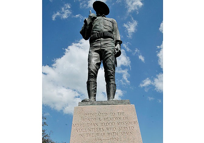 The Missouri National Guard received preliminary approval to relocate the Spanish-American War statue from its Missouri Boulevard location to the Ike Skelton Training Site.