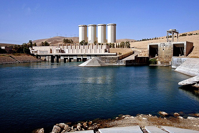 This photo shows a general view of the dam in Mosul 225 miles northwest of Baghdad, Iraq. An Italian engineering firm is set to ink a contract with the Iraqi government to begin shoring up the countrys rickety Mosul dam. But engineering experts warn the rehabilitation plans are nowhere near a solution.