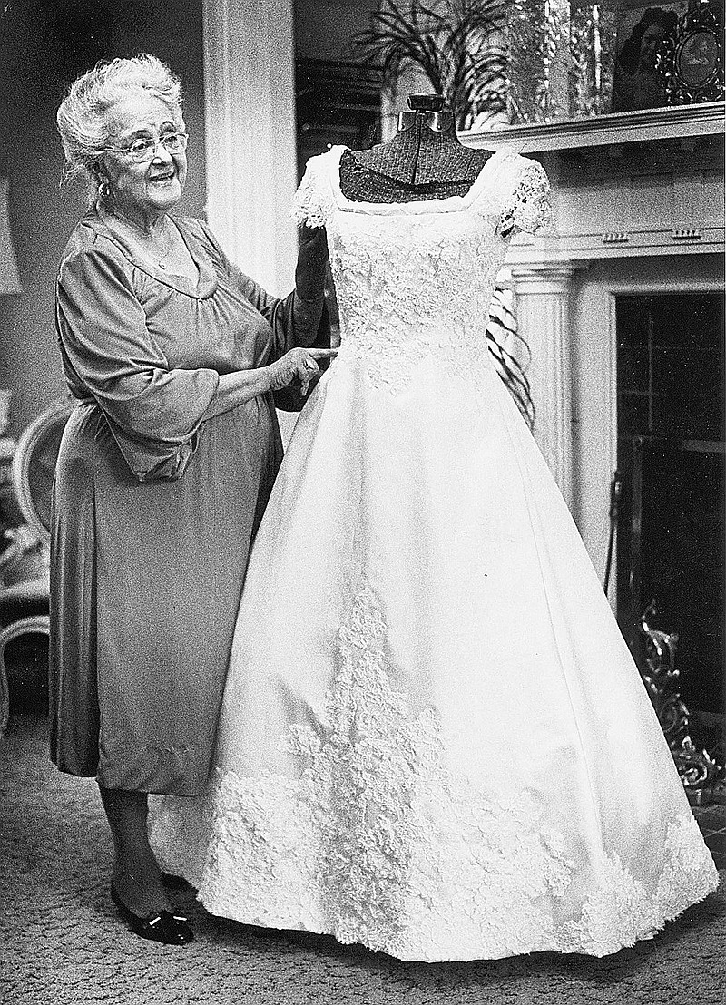 Willie Otey Kay shows her dress form in 1981 in her living room at her house in Raleigh, N.C. Long before the rage over a must-have Marc Jacobs handbag, "it" girls in the Triangle wanted a Willie Otey Kay. To have one of her handcrafted dresses for a prom, a debutante ball or a wedding was considered a style score. But getting one at the height of Kay's popularity was harder than landing the latest Jacobs bag. 