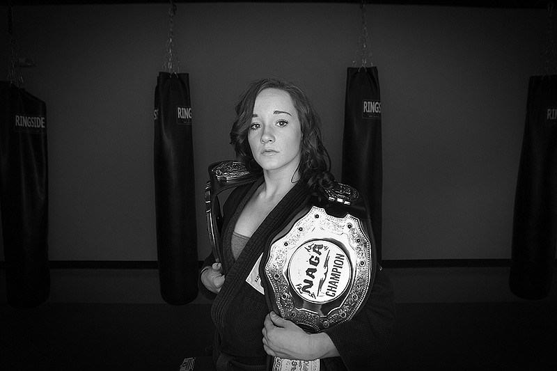 Michayla Hellums, 16, is a world champion in jiu-jitsu and excels at grappling. Hellums, a Texas High sophomore, has been involved with martial arts since she was 10. She aspires to fight professionally in mixed martial arts competitions like the Ultimate Fighting Championship.