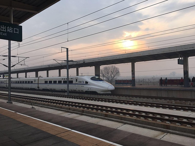 China's Harmony No. 1 bullet train travels the 444 miles from Beijing to Pingyao in four hours. 