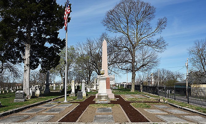 The State Lot at Woodland Cemetery in Jefferson City has been on the receiving end of recent improvements like the mulched walkways and cleaned beds.