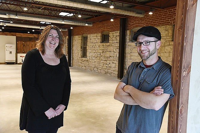 Business partners Holly Stitt and Quentin Rice pose for a photograph inside their newly opened Avenue HQ in Jefferson City at 623 E. Capitol Ave. 