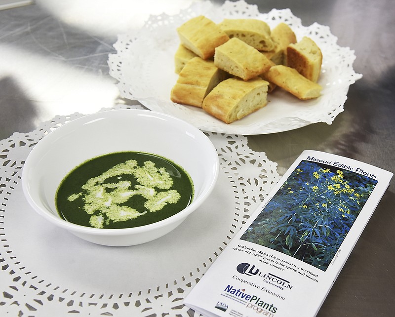 This soup can be made using the wild-growing nettle plant, native to Missouri.