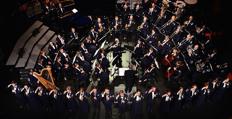 The U.S. Air Force Concert Band and Singing Sergeants perform patriotic tunes and marches starting at 7 p.m. Saturday, Apr. 9, 2016 at the Sullivan Performing Arts Center's John Thomas Theatre.