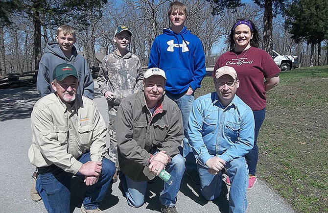 Boy Scout Troop 120 traveled to Lake of the Ozarks State Park Saturday, April 9, 2016, to help the Missouri Department of Natural Resources get the park ready for summertime visitors.