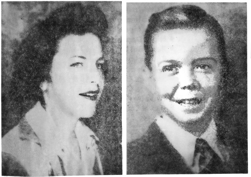 At left is Betty Jo Booker, 15, and at right is a younger photo of Paul Martin, who was killed at age 16.