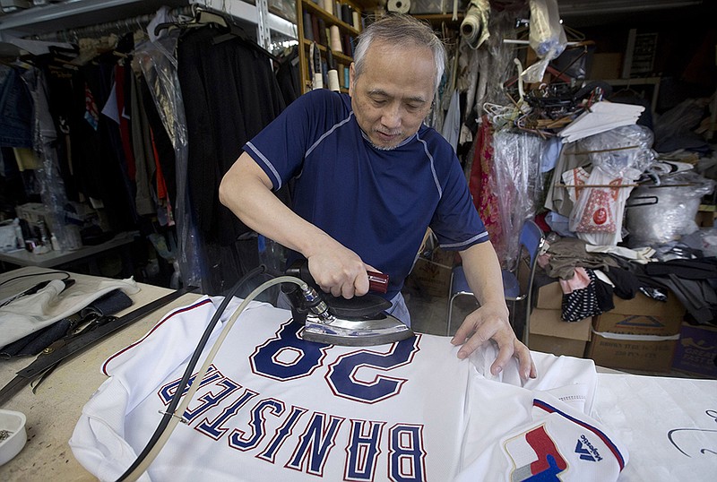 When uniforms rip, he sews: Longtime tailor keeps Rangers looking good