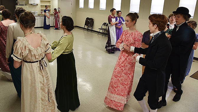 Students from the Jefferson City Homeschool Educators have been busy with rehearsal for their upcoming play
"Pride and Prejudice.â€