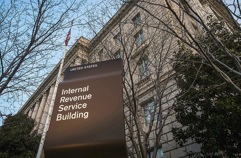 The Internal Revenue Service (IRS) headquarters building is seen in Washington. 