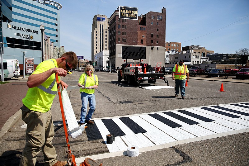 Crosswalks transformed into keyboards ahead of festival Texarkana Gazette