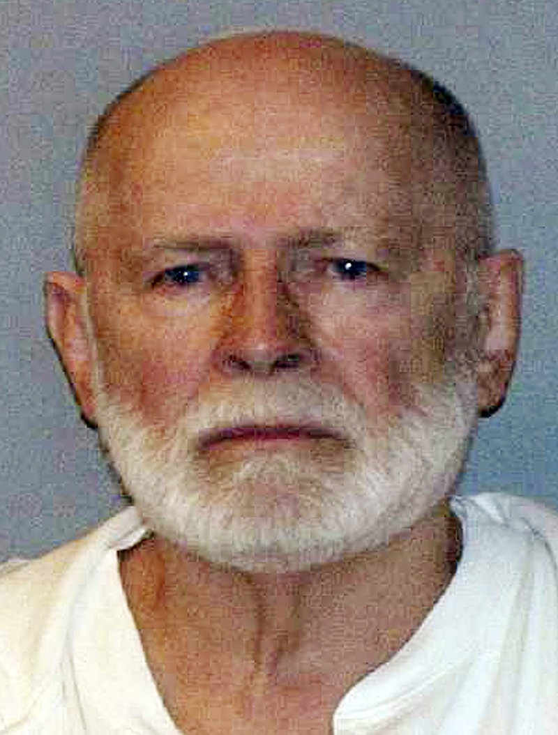 This file June 23, 2011, booking photo provided by the U.S. Marshals Service shows James "Whitey" Bulger. Prosecutors will ask a federal judge to sentence the longtime girlfriend of Boston gangster Bulger to three more years in prison for refusing to testify about whether anyone else helped Bulger after he fled the city. Catherine Greig is scheduled to be sentenced Thursday, April 28, 2016, after pleading guilty to a criminal contempt charge for refusing to testify before a grand jury. 