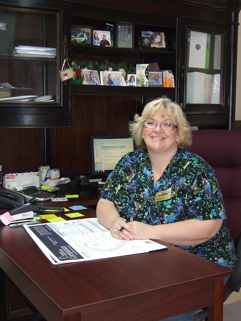 Director of Nursing Rhonda Ware, R.N., will have worked at Moniteau Care Center for seven years this coming July.