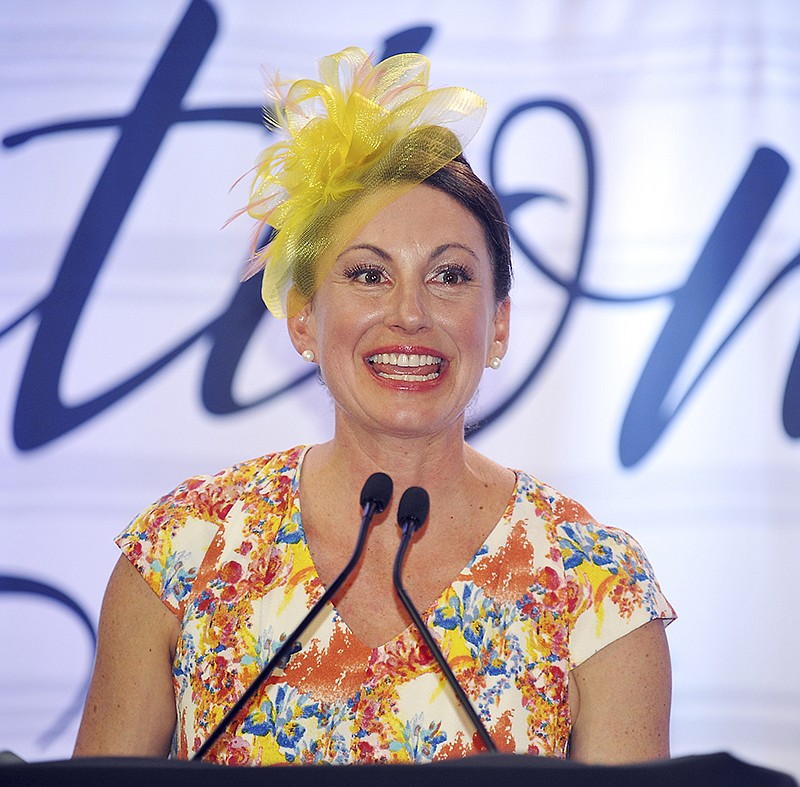 "Celebrating Generations" was the theme to this year's Zonta Yellow Rose Luncheon theme and featured celebration speaker, Abby Arauz-Chase of Zucker Feathers in California, Mo. 