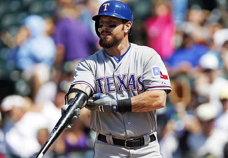 Texas Rangers slugger Josh Hamilton gets set to bat against the Colorado Rockies on 
